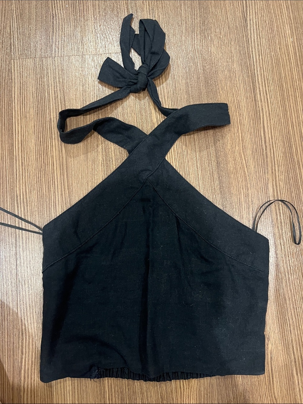 Abercrombie & Fitch Black Halter Crop Top
